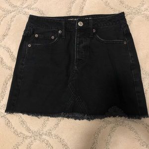 American Eagle Black Denim Skirt